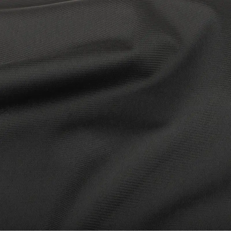 China Fabric for Pajamas,Loungewear,Hoodie Tricot Brush Knit Fabric Polyester Black color buy from China wholesaler bulk order at wholesale price free worldwide shipping Alibaba