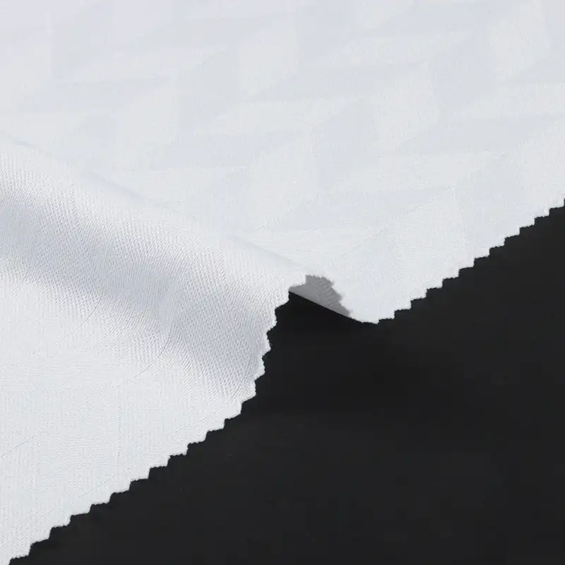 China Fabric for Tank Top,Crop Top,Pajamas Interlock Knit Fabric Polyester White color buy from China wholesaler bulk order at wholesale price free worldwide shipping Alibaba