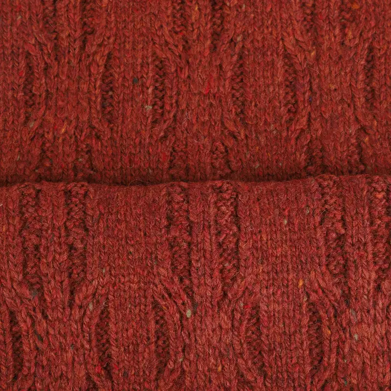 Woollen Spun 50%Acrylic 30%Nylon 15%Cotton 5%Wool 2/7SNm Red