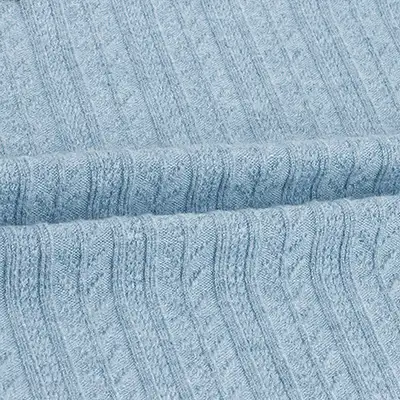 Weft Jacquard 30%Polyester 18%Nylon 52%Viscose 300 blue