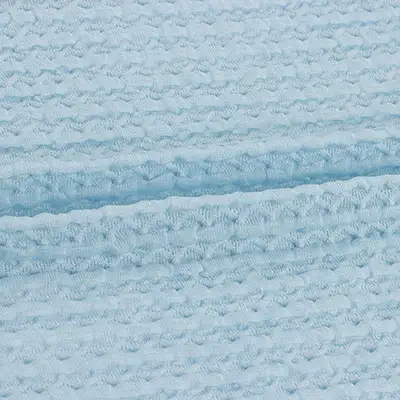 Weft Jacquard 97%Polyester 3%Spandex 200 Solid-Blue