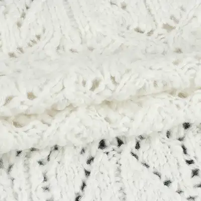 Air Spun Yarn 31%Acrylic 47%Recycled Polyester 14%Nylon 8%Wool 1/1.8SNm white