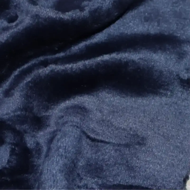 China Fabric  Velvet Knit Fabric Navy color buy in China wholesaler bulk order at wholesale price free worldwide shipping Alibaba