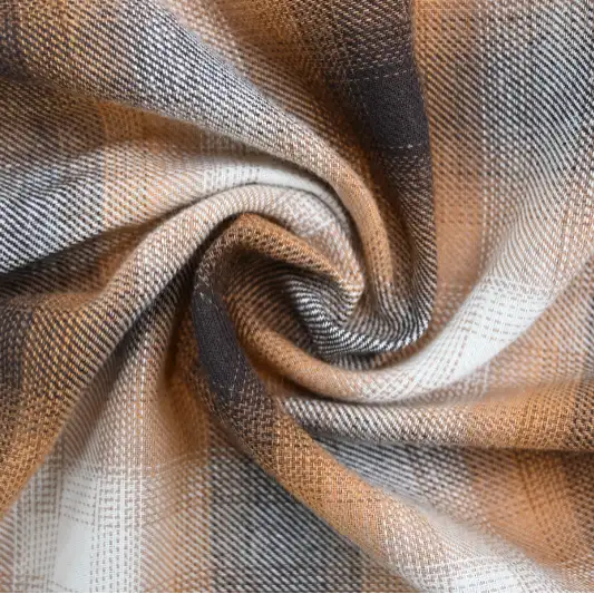 India Fabric for Shirt,Women Top Cotton YD Flannel Natural Woven Fabric Beige color buy in India wholesaler bulk order at wholesale price free worldwide shipping Alibaba