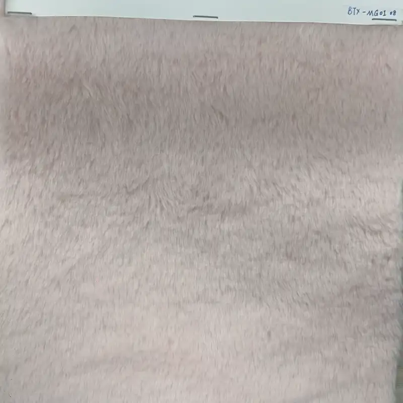 China Fabric  Fake Fur Knit Fabric Pink color buy in China wholesaler bulk order at wholesale price free worldwide shipping Alibaba