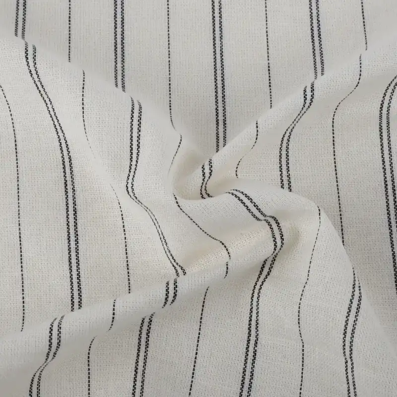 Bangladesh Fabric for Shirt,Crop Top,Skirt,Over Shirt Linen/Cotton Plain Natural Woven Fabric Cotton Linen White and Black color buy from Bangladesh wholesaler bulk order at wholesale price free worldwide shipping Alibaba