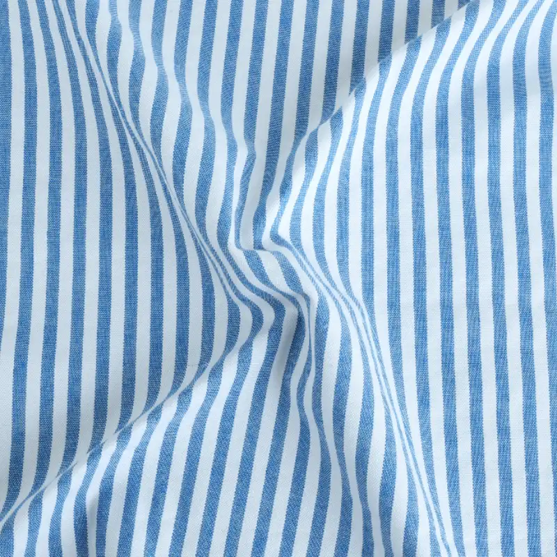 Bangladesh Fabric  Cotton Seersucker Natural Woven Fabric White and Blue color buy in Bangladesh wholesaler bulk order at wholesale price free worldwide shipping Alibaba