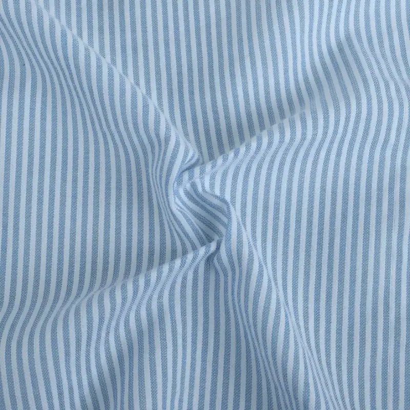 Bangladesh Fabric for Over Shirt,Skirt,Crop Top  Cotton Seersucker Natural Woven Fabric Cotton White And Blue color buy from Bangladesh wholesaler bulk order at wholesale price free worldwide shipping Alibaba