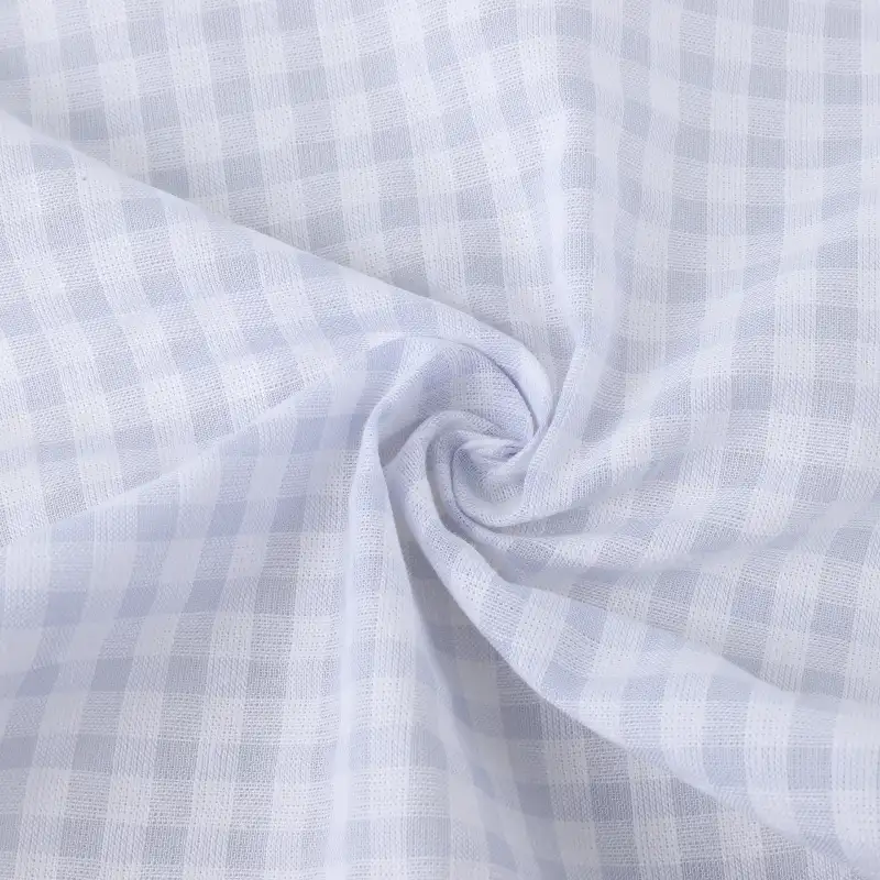 Bangladesh Fabric for Over Shirt,Skirt,Crop Top  Cotton Seersucker Natural Woven Fabric Cotton Blue/White color buy from Bangladesh wholesaler bulk order at wholesale price free worldwide shipping Alibaba