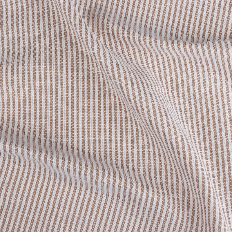 Bangladesh Fabric for Shirt,Crop Top,Skirt,Over Shirt Cotton YD Oxford Natural Woven Fabric BCI Cotton White/Orange color buy from Bangladesh wholesaler bulk order at wholesale price free worldwide shipping Alibaba