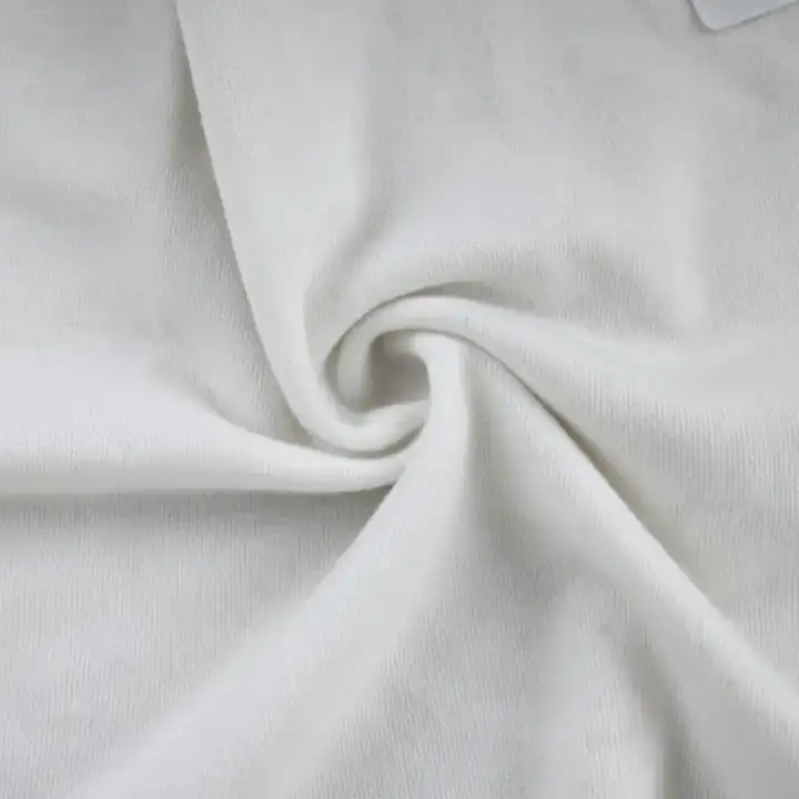 India Fabric for Hoodie,Sweatshirt,Jacket Fleece Knit Fabric Viscose White color buy from India wholesaler bulk order at wholesale price free worldwide shipping Alibaba