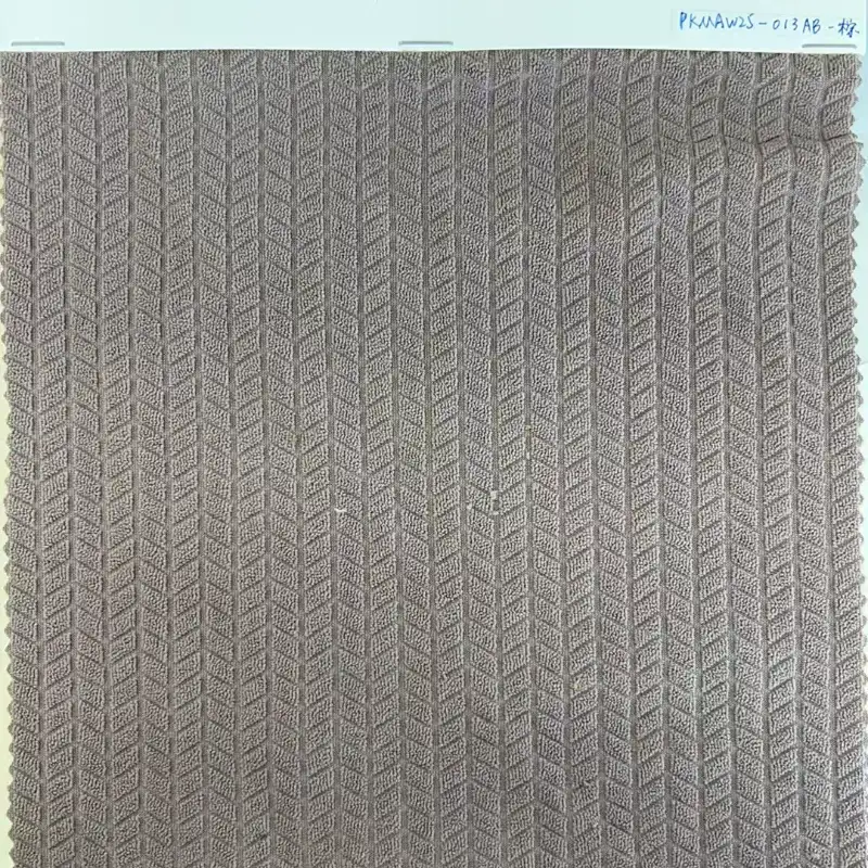 China Fabric  Weft Jacquard Knit Fabric Brown color buy in China wholesaler bulk order at wholesale price free worldwide shipping Alibaba