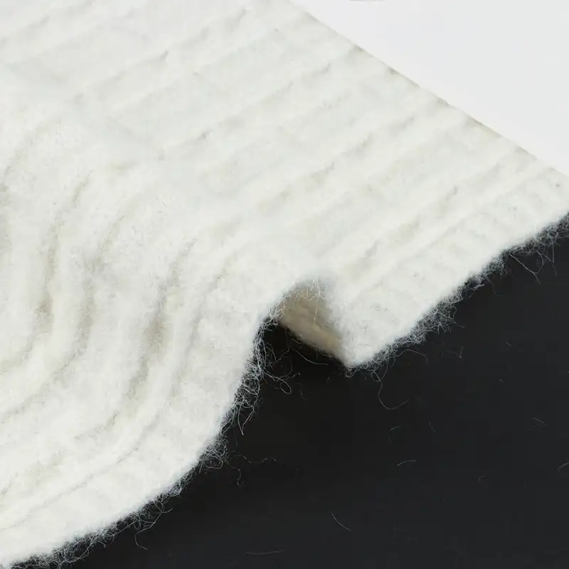 China Yarn for Polo T-shirt (Sweater),Crew Neck Pullover (Sweater),Half-Zipper Cardigan (Sweater) Mossy Yarn Fancy Yarn Recycled Polyester Wool Spandex white color buy from China wholesaler bulk order at wholesale price free worldwide shipping Alibaba