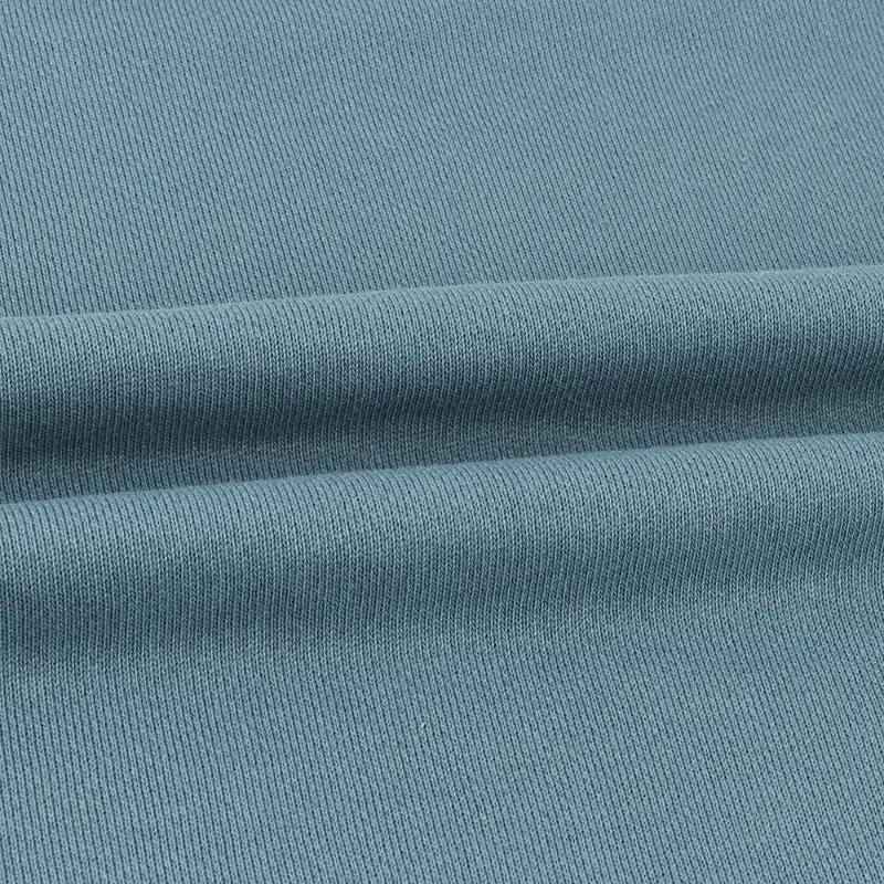 China Fabric for Sweatshirt,Jogger,Loungewear French Terry Knit Fabric Polyester Cotton Blue color buy from China wholesaler bulk order at wholesale price free worldwide shipping Alibaba