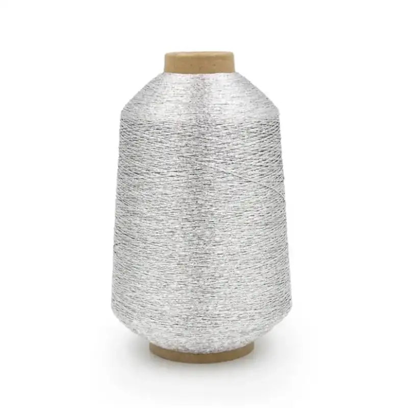 China Yarn for Crop Top Pullover (Sweater) Lurex Lurex Polyester Silver color buy from China wholesaler bulk order at wholesale price free worldwide shipping Alibaba