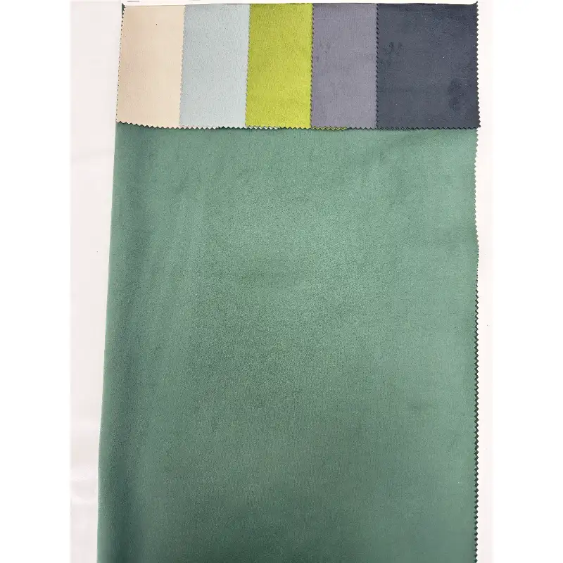 China Fabric for Jacket,Pants,Blazer Weft Suede Knit Fabric Polyester Elastane 富贵绿 color buy from China wholesaler bulk order at wholesale price free worldwide shipping Alibaba