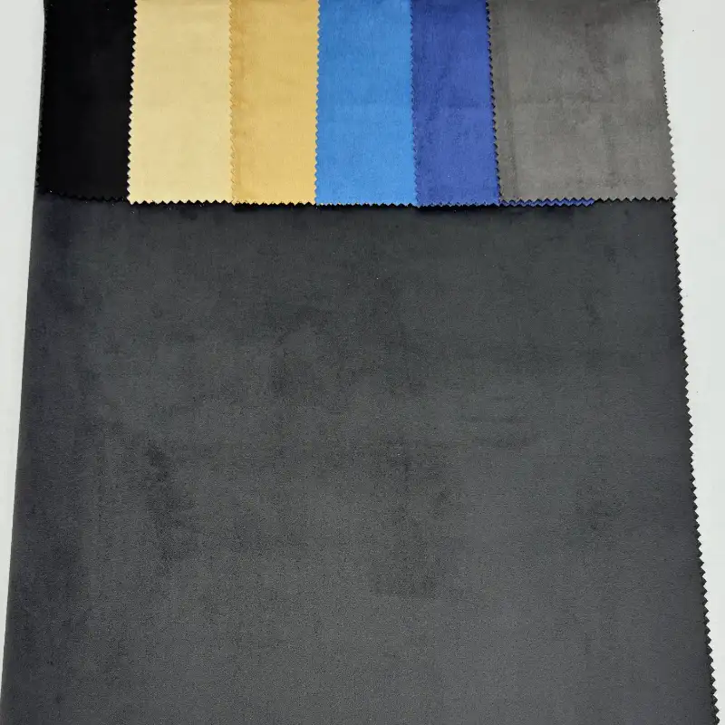 China Fabric for Jacket,Blazer Warp Suede Knit Fabric Polyester Elastane 炭黑 color buy from China wholesaler bulk order at wholesale price free worldwide shipping Alibaba