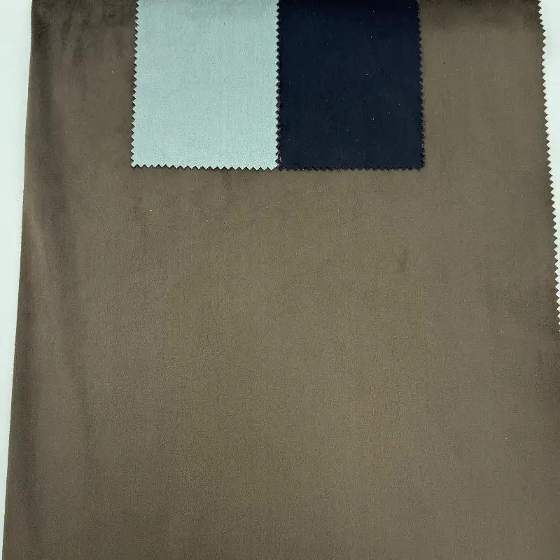 China Fabric for Jacket,Blazer Warp Suede Knit Fabric Polyester 棕色 color buy from China wholesaler bulk order at wholesale price free worldwide shipping Alibaba