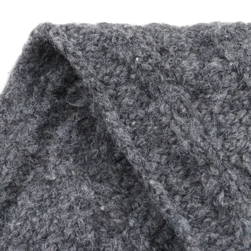 China Yarn for Dresses (Cardigan Button) (Sweater),Ladies Vest (Sweater)  Mossy Yarn Fancy Yarn BCI Cotton Recycled Polyester Nylon Wool Spandex grey color buy from China wholesaler bulk order at wholesale price free worldwide shipping Alibaba