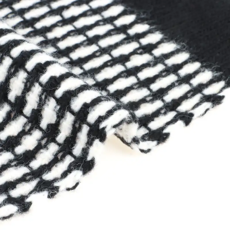 China Yarn for Hoodie  (Sweater),Polo T-shirt (Sweater), Full-Zipper Cardigan (Sweater) Air Spun Yarn Fancy Yarn Acrylic Recycled Polyester RWS Wool Black+White color buy from China wholesaler bulk order at wholesale price free worldwide shipping Alibaba