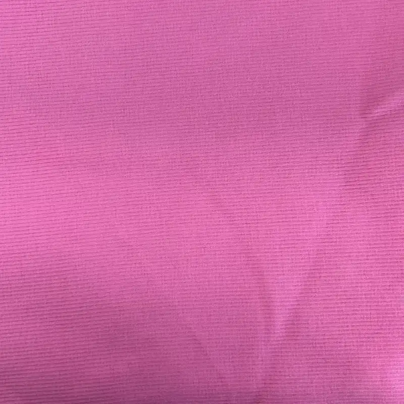 China Fabric  Rib Knit Fabric Cotton Spandex Pink color buy from China wholesaler bulk order at wholesale price free worldwide shipping Alibaba