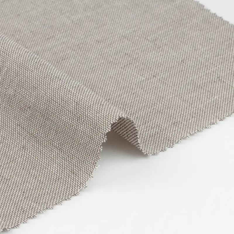 China Fabric  Linen/Cotton YD Plain Natural Woven Fabric Cotton Linen Brown color buy from China wholesaler bulk order at wholesale price free worldwide shipping Alibaba