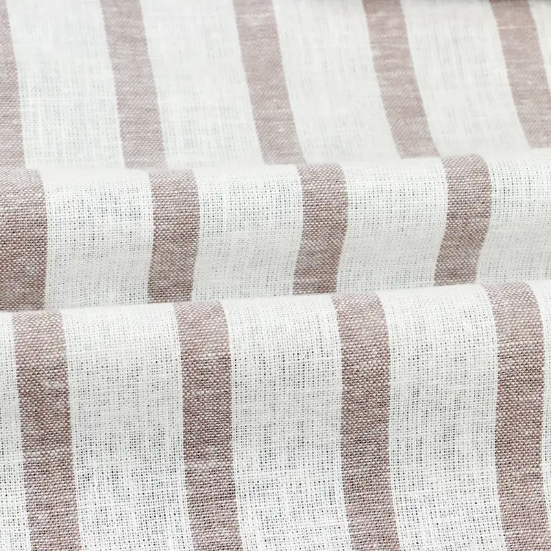 China Fabric for Shirt,Crop Top,Skirt,Over Shirt Linen/Cotton Plain Natural Woven Fabric Linen Cotton White and Brown color buy from China wholesaler bulk order at wholesale price free worldwide shipping Alibaba