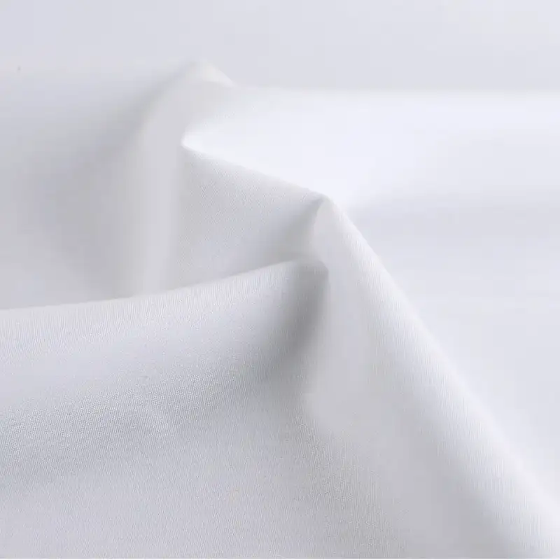 China Fabric  Cotton Poplin Natural Woven Fabric BCI Cotton Spandex White color buy from China wholesaler bulk order at wholesale price free worldwide shipping Alibaba