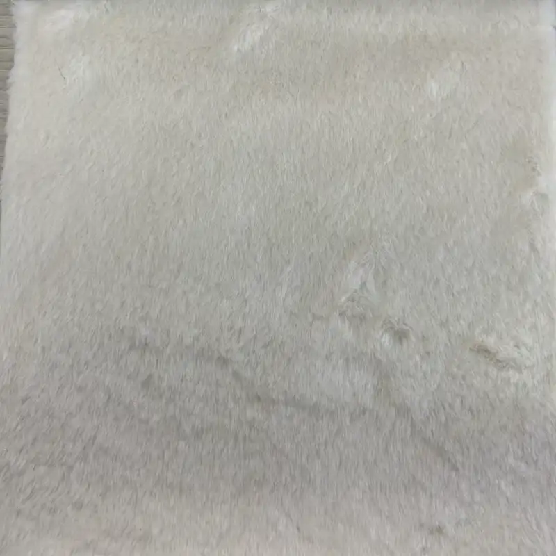 China Fabric  Fake Fur Knit Fabric Polyester Off-white color buy from China wholesaler bulk order at wholesale price free worldwide shipping Alibaba