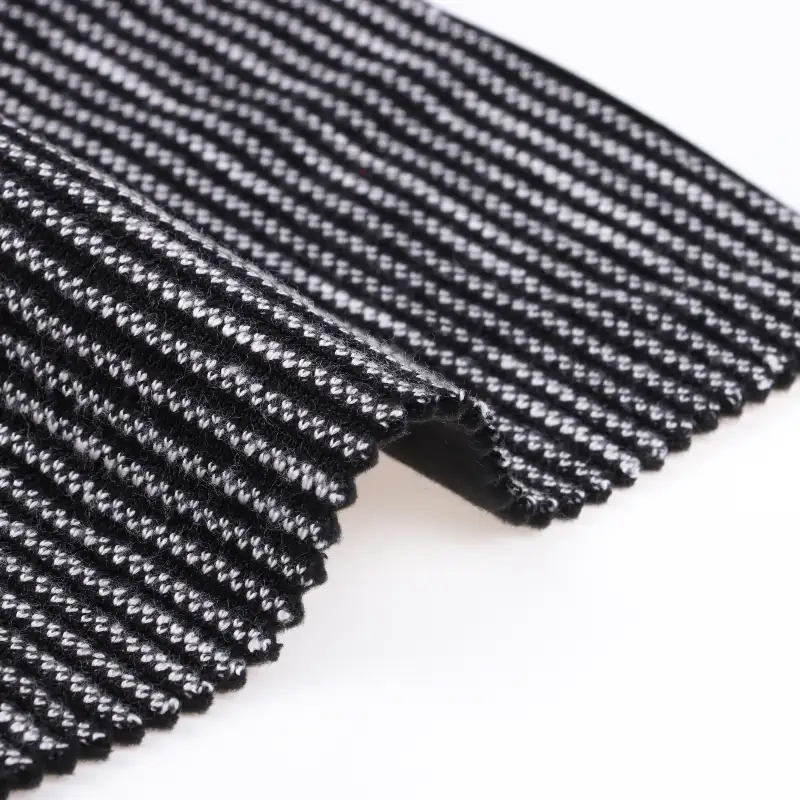 China Fabric for Waistcoat,Blazer Weft Jacquard Knit Fabric Polyester Viscose Spandex BLACK/WHITE color buy from China wholesaler bulk order at wholesale price free worldwide shipping Alibaba