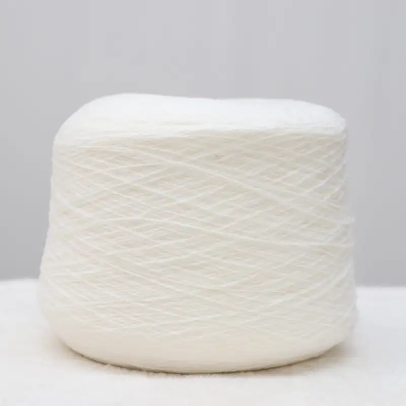 China Yarn for Crew Neck Pullover (Sweater),Crop Top Pullover (Sweater),Hoodie  (Sweater),Dresses (Cardigan Open) (Sweater) Core Spun Yarn Regular Yarn Acrylic Nylon Polyester Cream color buy from China wholesaler bulk order at wholesale price free worldwide shipping Alibaba