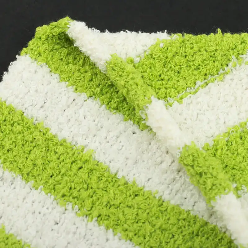 China Yarn for Full-Zipper Cardigan (Sweater),Polo T-shirt (Sweater),Hoodie  (Sweater) Boucle Yarn Fancy Yarn Polyester #858 green+white color buy from China wholesaler bulk order at wholesale price free worldwide shipping Alibaba