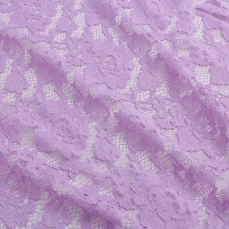 China Fabric for Lingerie,Blouse,Dress Lace Knit Fabric Poly Spandex Light Purple color buy from China wholesaler bulk order at wholesale price free worldwide shipping Alibaba