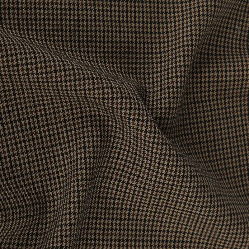 China Fabric for Blazer,Suit,Skirt Polyester Jacquard Synthetic Woven Fabric Polyester Rayon Spandex Brown/Black color buy from China wholesaler bulk order at wholesale price free worldwide shipping Alibaba