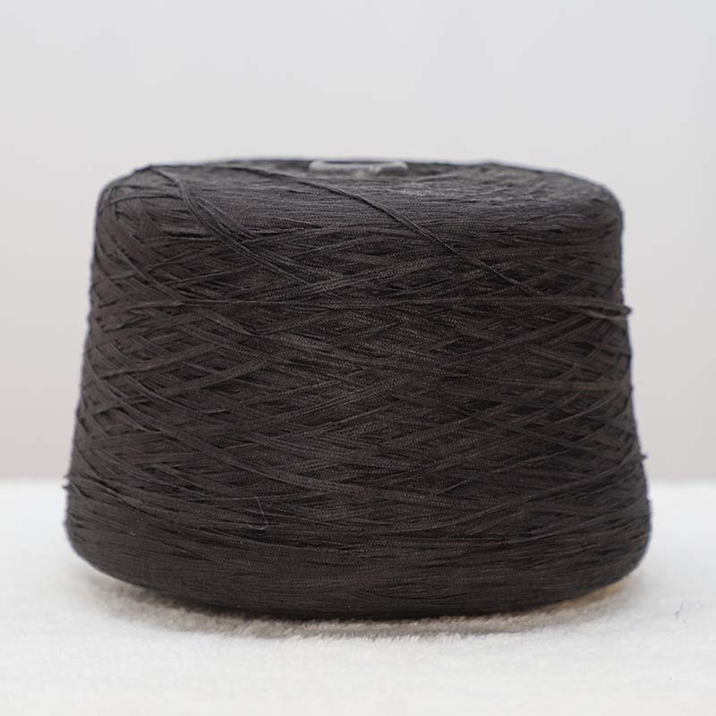 China Yarn for Dresses (Cardigan Open) (Sweater),Crop Top Pullover (Sweater) Flat Tape Yarn Fancy Yarn Acrylic Nylon Black color buy from China wholesaler bulk order at wholesale price free worldwide shipping Alibaba