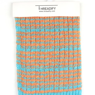 China Yarn for Half-Zipper Cardigan (Sweater),Knitted Trousers (Sweater),Knitted Jacket (Sweater) Air Spun Yarn Fancy Yarn Recycled Polyester Blue And Orange color buy from China wholesaler bulk order at wholesale price free worldwide shipping Alibaba