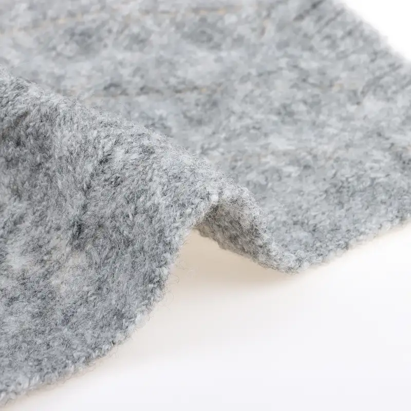 China Yarn for Swimsuits Mossy Yarn Fancy Yarn Recycled Polyester Polyamide Acrylic Elastane Wool GREY color buy from China wholesaler bulk order at wholesale price free worldwide shipping Alibaba