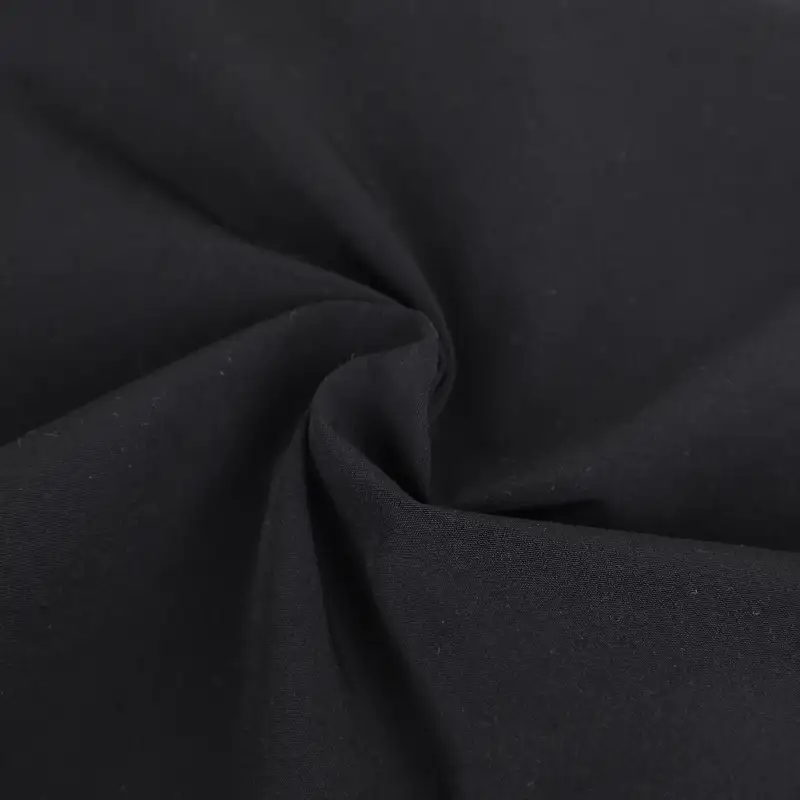 China Fabric for Shirt,Blazer,Blouse Polyester Peach Skin Microfiber Fabric Synthetic Woven Fabric Nylon Black color buy from China wholesaler bulk order at wholesale price free worldwide shipping Alibaba