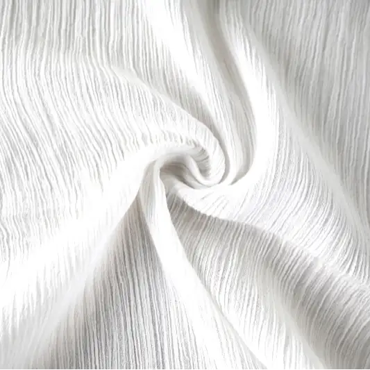 India Fabric for Shirt Cotton Crepe Natural Woven Fabric Cotton White color buy from India wholesaler bulk order at wholesale price free worldwide shipping Alibaba