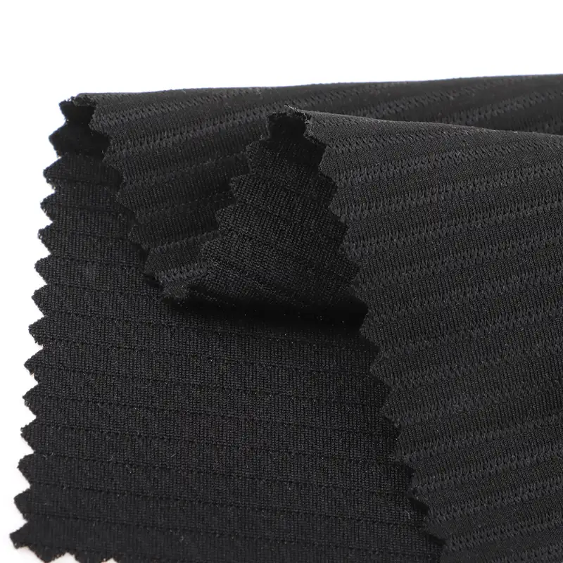 China Fabric for Blazer,Overcoat Ottoman Knit Fabric Polyester Spandex BLACK color buy from China wholesaler bulk order at wholesale price free worldwide shipping Alibaba