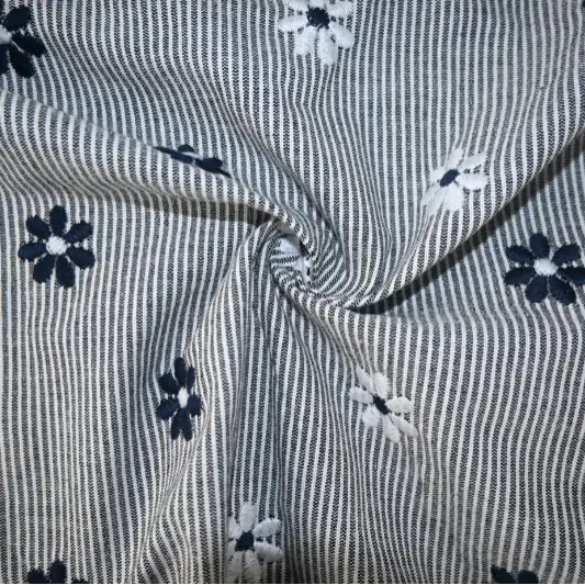 India Fabric for Jackets Cotton YD Jacquard Natural Woven Fabric Cotton Black/White color buy from India wholesaler bulk order at wholesale price free worldwide shipping Alibaba