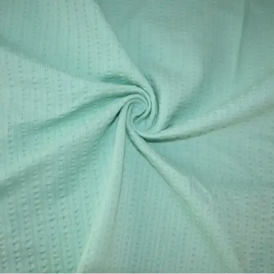 India Fabric for Pajamas Cotton Seersucker Natural Woven Fabric Cotton Sea Green color buy from India wholesaler bulk order at wholesale price free worldwide shipping Alibaba