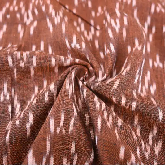 India Fabric for Shirt Cotton Plain Natural Woven Fabric Cotton Brown color buy from India wholesaler bulk order at wholesale price free worldwide shipping Alibaba