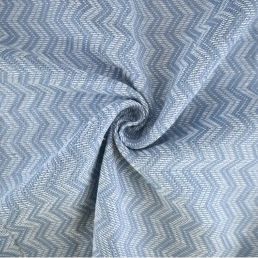 India Fabric for Jackets Cotton YD Jacquard Natural Woven Fabric Cotton Blue color buy from India wholesaler bulk order at wholesale price free worldwide shipping Alibaba