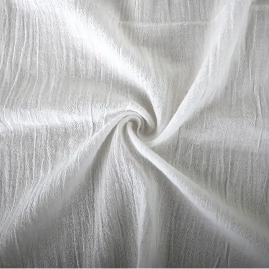 India Fabric for Blouse Cotton Crepe Natural Woven Fabric Cotton Off White color buy from India wholesaler bulk order at wholesale price free worldwide shipping Alibaba