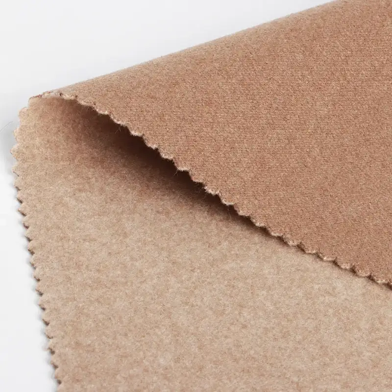 China Fabric for Blazer,Skirt,Hoodie Knit Woolen Fabric Woolen Polyester Camel color buy from China wholesaler bulk order at wholesale price free worldwide shipping Alibaba