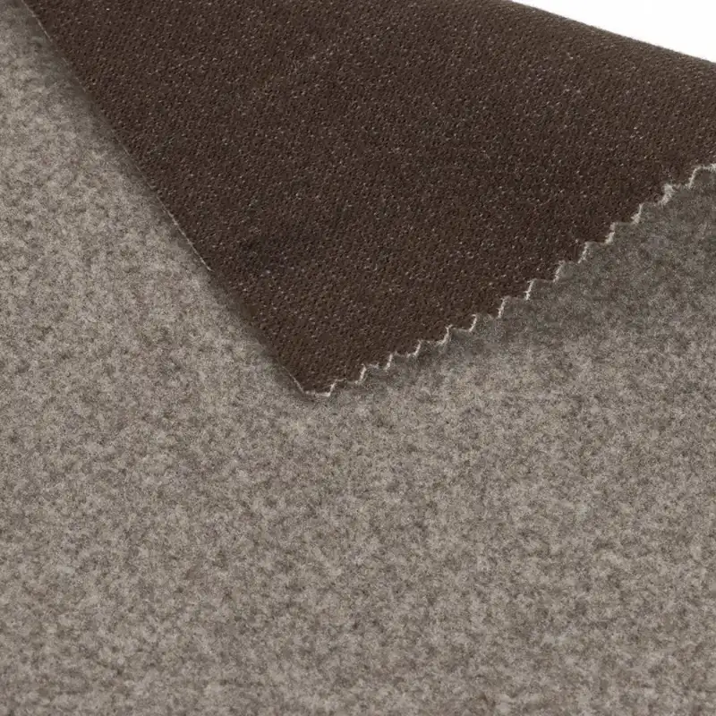 China Fabric for Blazer,Skirt,Hoodie Knit Woolen Fabric Woolen Polyester brown color buy from China wholesaler bulk order at wholesale price free worldwide shipping Alibaba