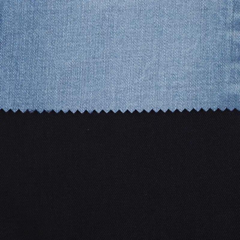 China Fabric for Denim Jacket,Jeans Cotton Stretch Denim Denim Cotton Preconsumer Cotton Unifi Takeback Spandex Steel Blue color buy from China wholesaler bulk order at wholesale price free worldwide shipping Alibaba