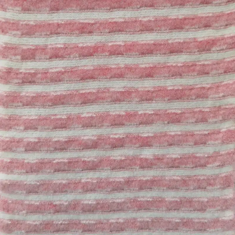 China Yarn for T-Shirt Mossy Yarn Fancy Yarn Polyester Polyamide Spandex RWS Wool Pink and white color buy from China wholesaler bulk order at wholesale price free worldwide shipping Alibaba