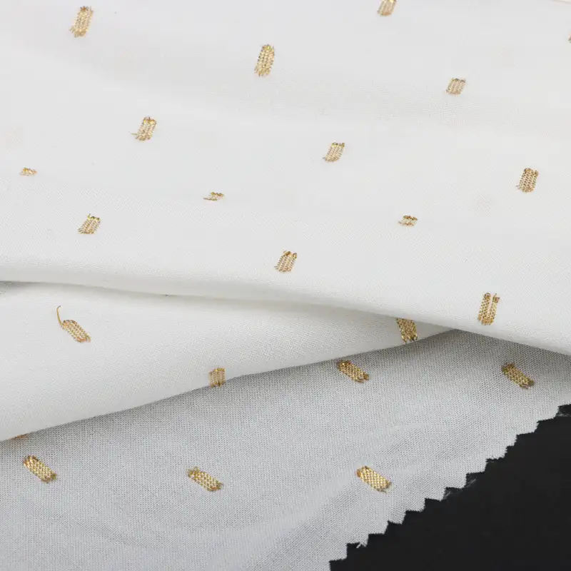 China Fabric for Shirt,Skirt Rayon Cut Flower Natural Woven Fabric Rayon Metal WHITE color buy from China wholesaler bulk order at wholesale price free worldwide shipping Alibaba